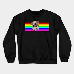 Dog sayings on dog shirt kids gift Crewneck Sweatshirt